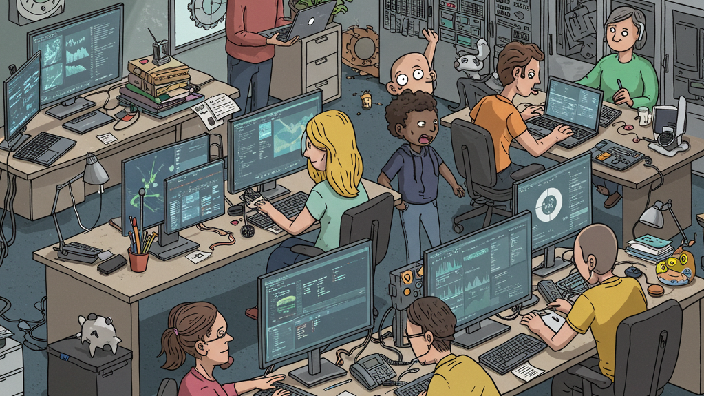 ITSM in der Stadtverwaltung – Charikatur ITSM in der Stadtverwaltung – Charikatur